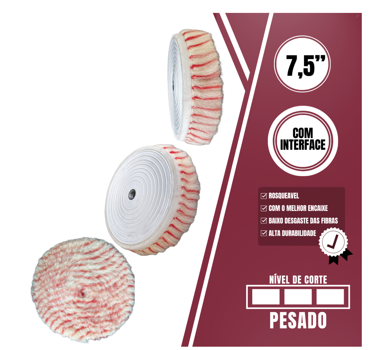 Boina Lã Ninja Pirulito Power – 7,5″ Corte Pesado – LINCOLN