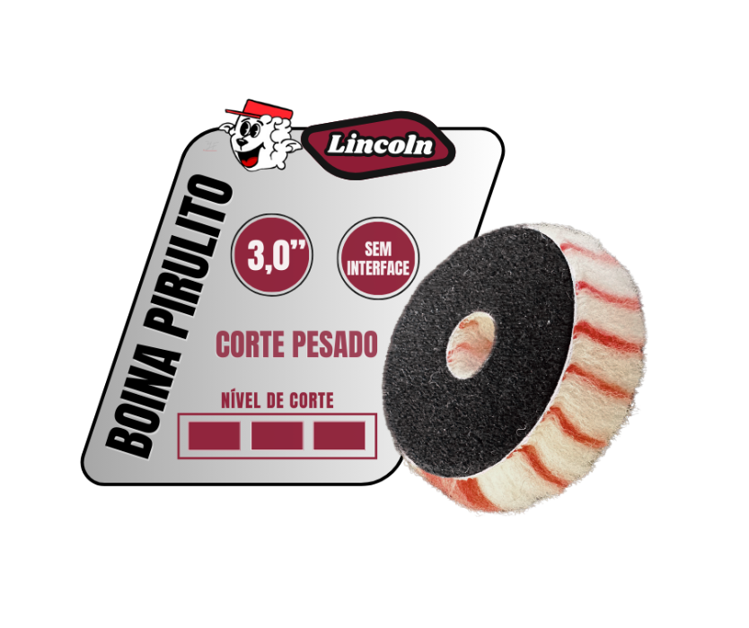 Boina Pirulito Lã SV Sem Interface – 3,5″ Corte Pesado – LINCOLN