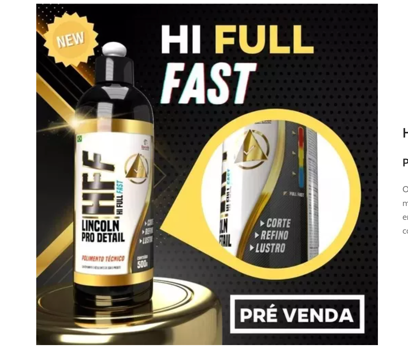 Hi Full Fast (HFF) – Polimento Técnico (500g) – LINCOLN